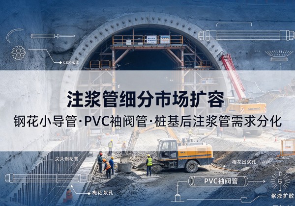 翁牛特旗注浆管细分市场扩容，隧道钢花小导管、PVC 袖阀管、桩基后注浆管需求分化